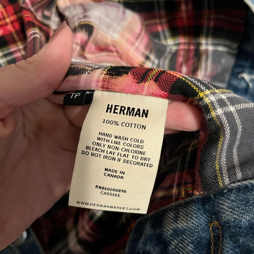 Herman Market patchwork denim jacket ✨ - Picture 11 of 14